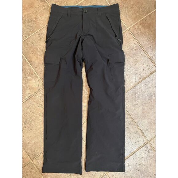 Eddie Bauer Women's 8 Polar Fleece-Lined Dark Blue Nylon Hiking Cozy Warm Pants - Picture 2 of 13